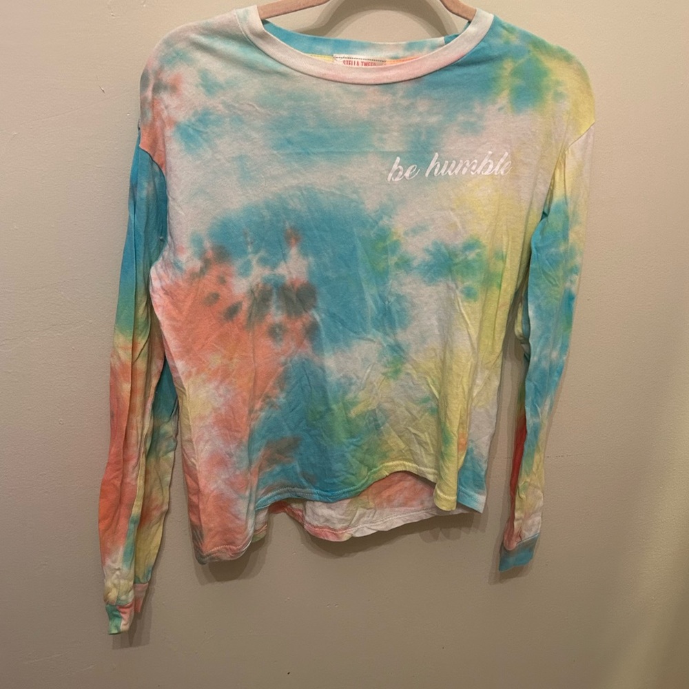 Stella Tweed Pastel Tie-Dye Top